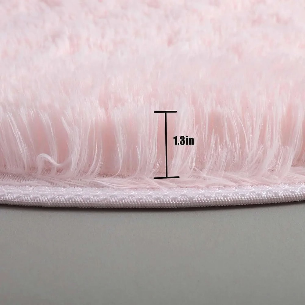 Super Soft Plush Round Rug For Bedroom Living Room And Home Decoration 4