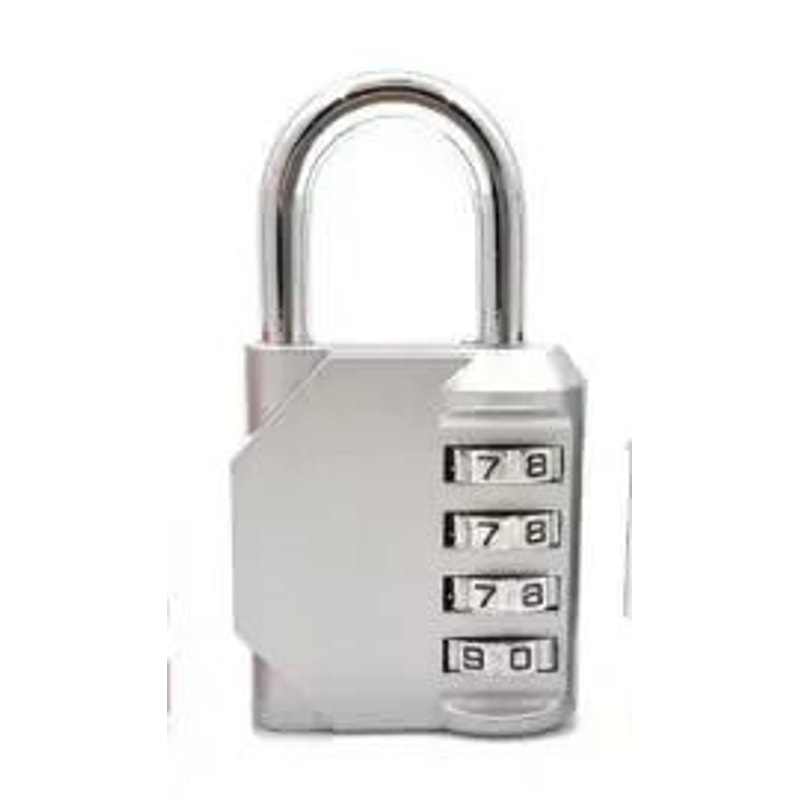 Four Digit Combination Padlock For Cabinets Luggage And Backpack Security 9