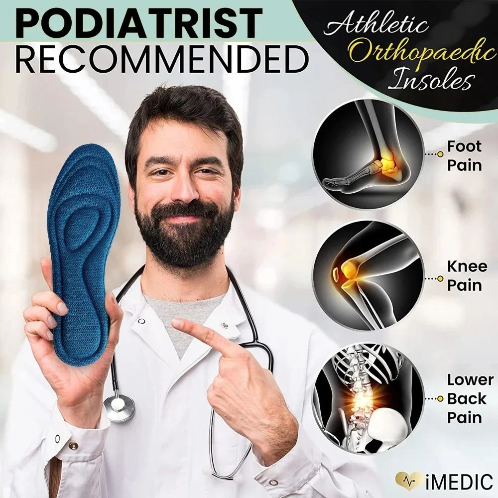 Nano Antibacterial Comfort Insoles With Soft Rebound Massage And Shock Absorption 4