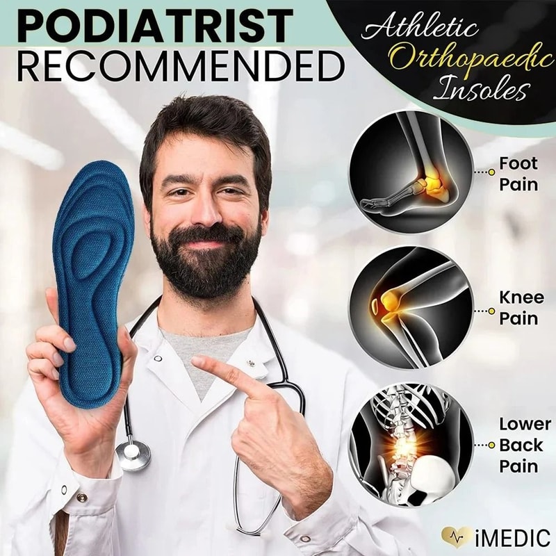 Nano Antibacterial Comfort Insoles With Soft Rebound Massage And Shock Absorption 4