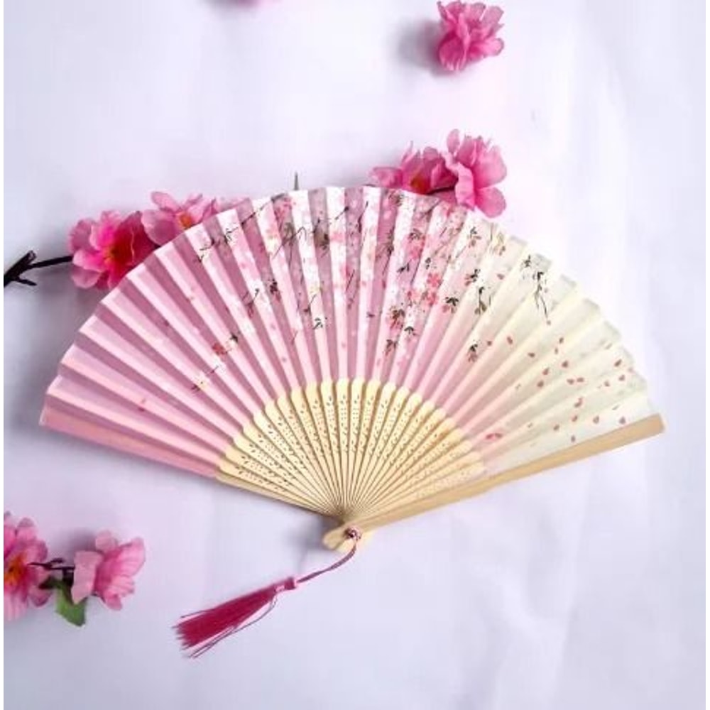 Folding Hand Fan In Retro Chinese Style For Dance Performance And Decorative Gifts 7