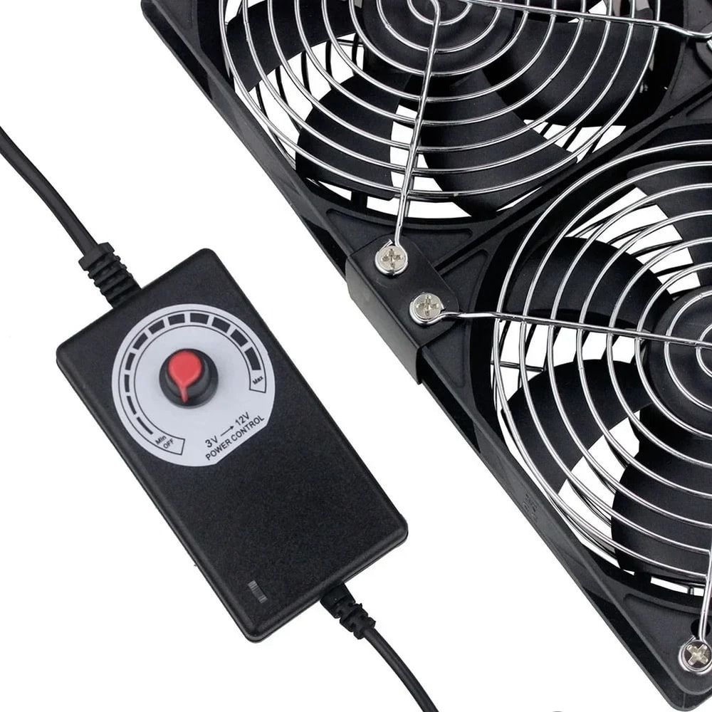 12cm Exhaust Cooling Fan With Adjustable Controller For Bathroom Workstations And Server Cabinets 1