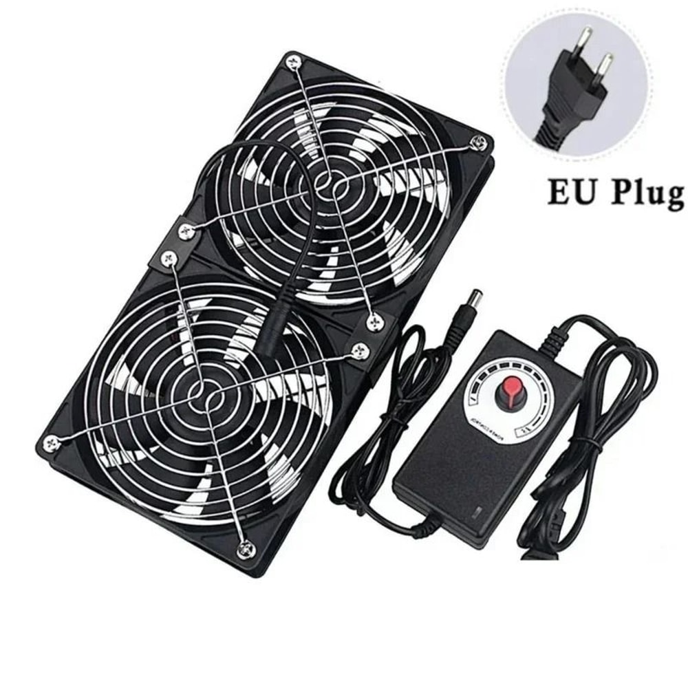 12cm Exhaust Cooling Fan With Adjustable Controller For Bathroom Workstations And Server Cabinets 7