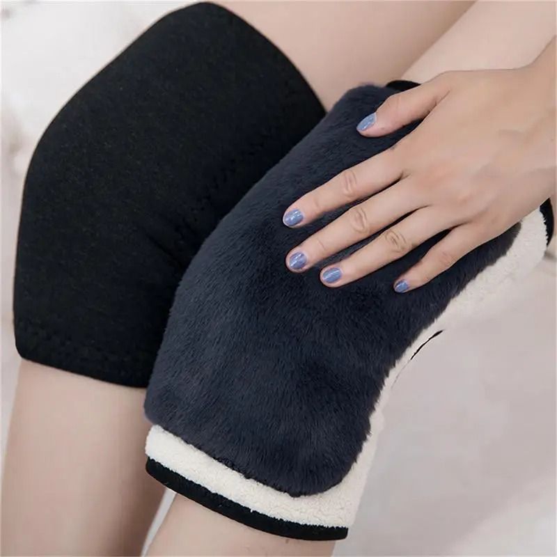 Winter Warm Knee Pads For Cold Relief And Joint Support With Soft Fur Lining 3