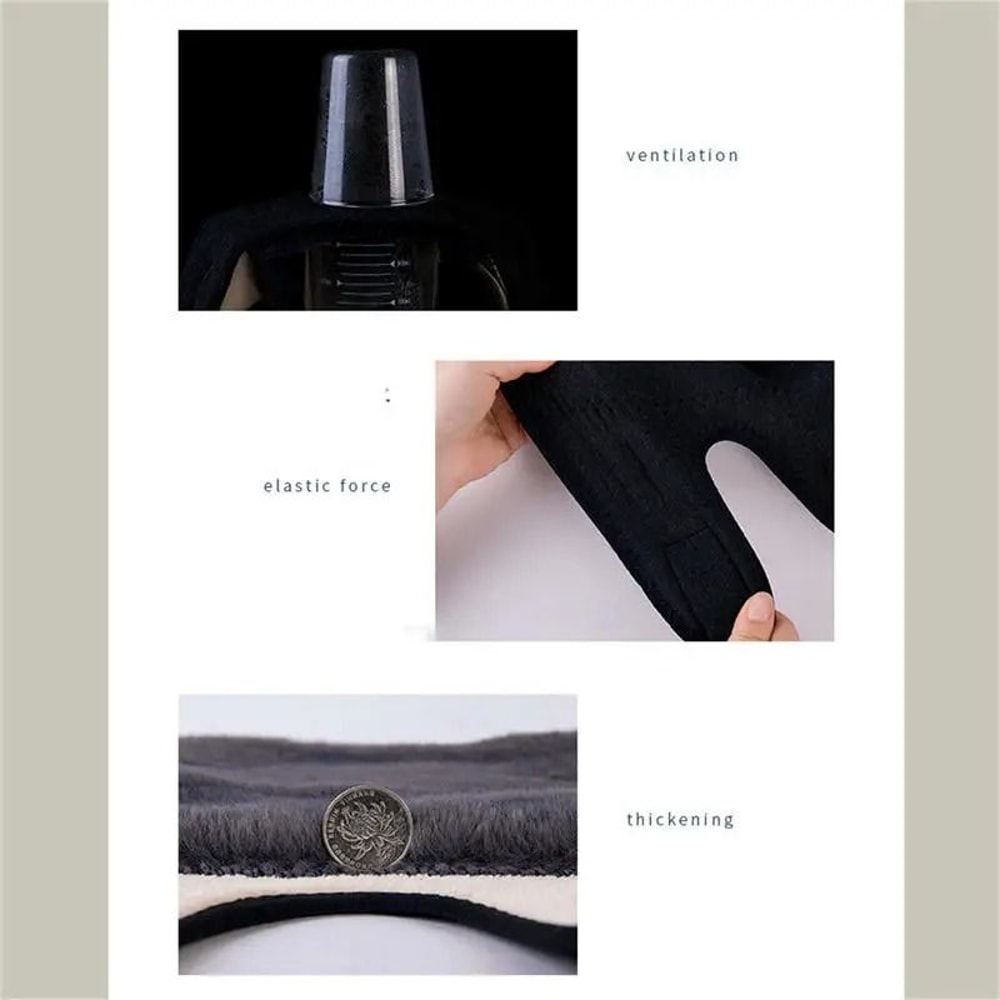 Winter Warm Knee Pads For Cold Relief And Joint Support With Soft Fur Lining 5