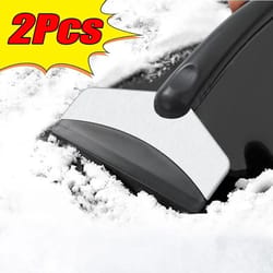 2pcs multifunction car snow shovel winter windshield defrosting ice scraper tool