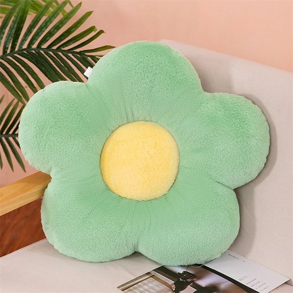 Soft Plush Five Petal Flower Cushion For Bedroom Decor And Cozy Seating 9