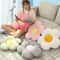 Soft Plush Five Petal Flower Cushion For Bedroom Decor And Cozy Seating 3
