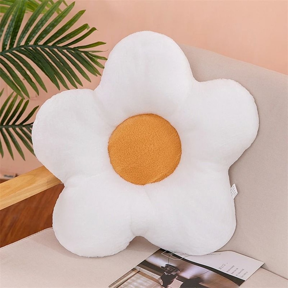 Soft Plush Five Petal Flower Cushion For Bedroom Decor And Cozy Seating 8