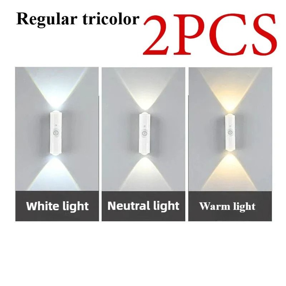 Smart RGB Gradient Night Light Magnetic Motion Sensor Rechargeable Wall Lamp 9