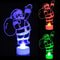 LED Mini Night Lights Colorful Flashing Snowman Lamp Christmas Ornament Home Party Decor 7