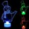 LED Mini Night Lights Colorful Flashing Snowman Lamp Christmas Ornament Home Party Decor 8