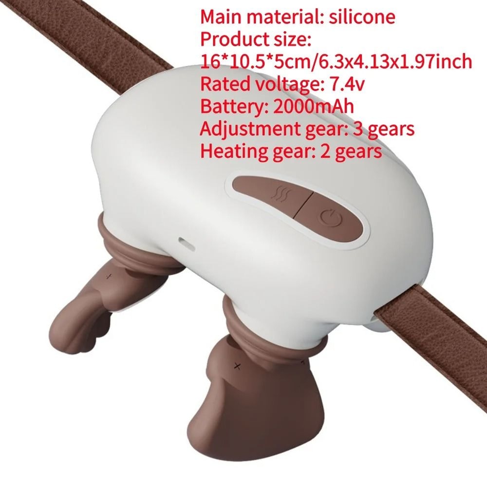 Neck Shoulder Massager Deep Tissue Electric Shiatsu Back And Cervical Relaxation Machine 9