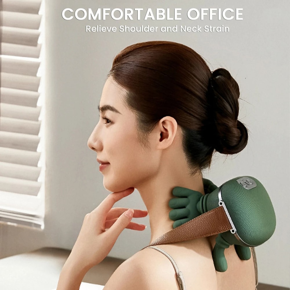 Neck Shoulder Massager Deep Tissue Electric Shiatsu Back And Cervical Relaxation Machine 1