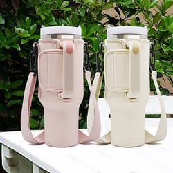 water bottle carrier bag for 40oz tumbler with adjustable strap