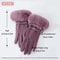 Winter Women Warm Plush Touch Screen Suede Gloves 5
