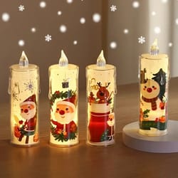 christmas led candles flameless flickering tea lights holiday home decor