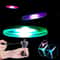 Kids Luminous Flying Disc Propeller Toy With LED Lighting Pull String Launcher 0