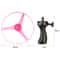 Kids Luminous Flying Disc Propeller Toy With LED Lighting Pull String Launcher 5