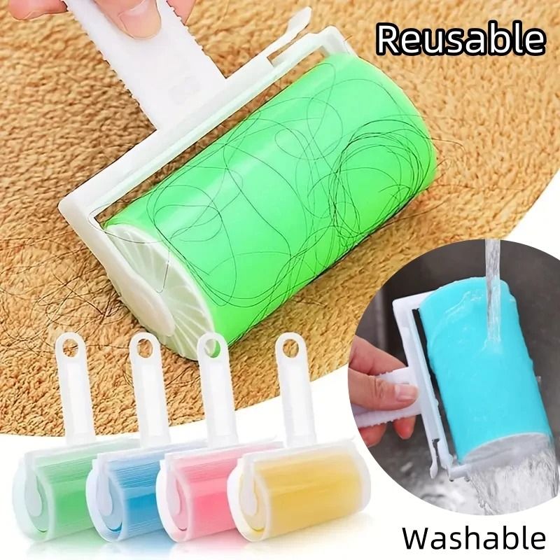 Washable Reusable Sticky Roller For Clothes And Home Pet Hair Removal 0