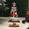 Wooden Christmas Tree Desktop Decoration With Santa And Holiday Accents 2