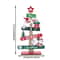 Wooden Christmas Tree Desktop Decoration With Santa And Holiday Accents 4