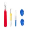 Colorful Sewing Seam Ripper And Thread Cutter Kit For Stitch Removal And Craft Projects 10