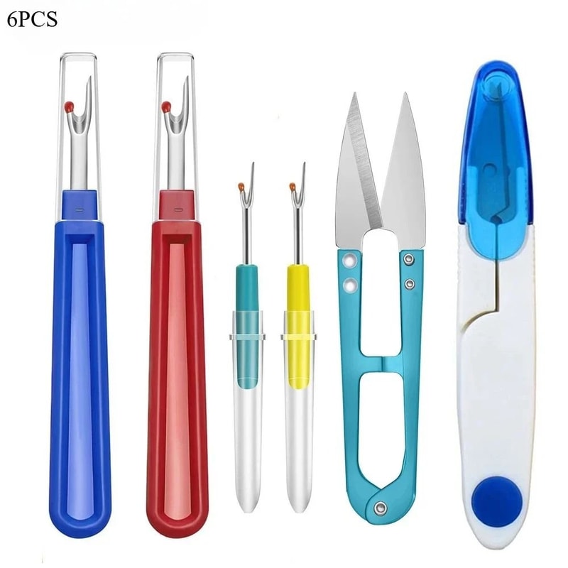Colorful Sewing Seam Ripper And Thread Cutter Kit For Stitch Removal And Craft Projects 8