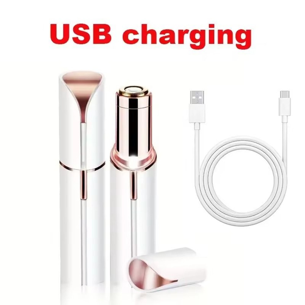 Lipstick Shaped Electric Hair Remover For Women With Mini Facial Hair Trimmer 7