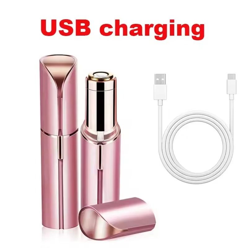 Lipstick Shaped Electric Hair Remover For Women With Mini Facial Hair Trimmer 8