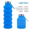 Collapsible Silicone Water Bottle With Folding Design For Outdoor Hiking And Travel 3