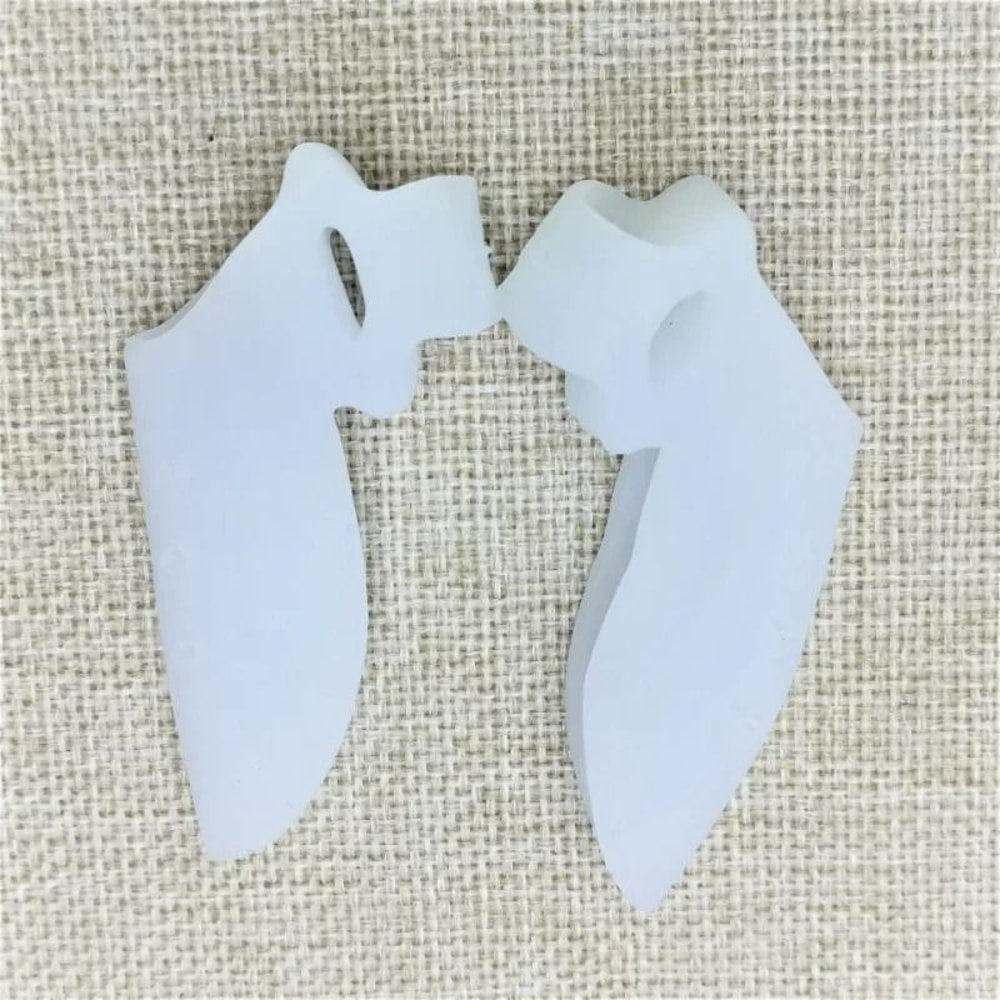 Silicone Two Hole Toe Separator And Bunion Corrector For Foot Alignment Support 2