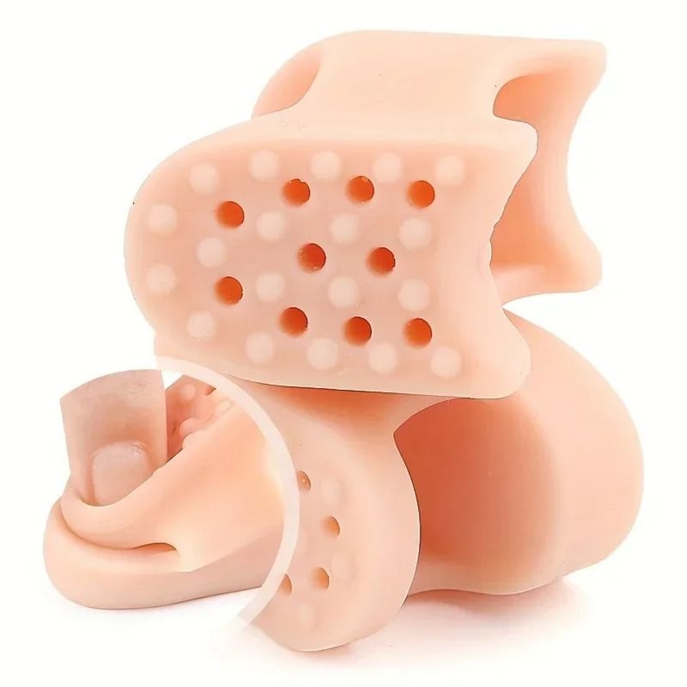 Soft Rubber Toe Spacer Set With Big Toe Separator And Toe Pad For Daily Alignment Support 4