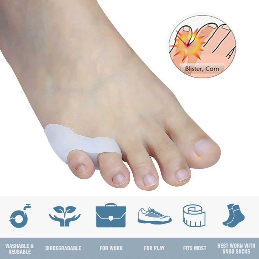 Gel Pinky Toe Separator And Little Toe Protector For Callus Corn And Blister Relief 2