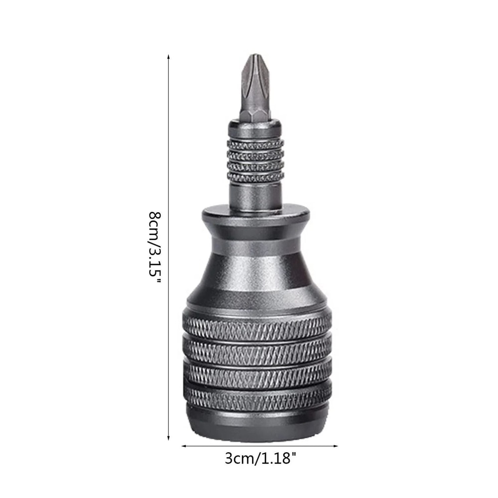 Mini Industrial Screwdriver Set With Aluminum Alloy Handle And 7 Interchangeable Bits 5