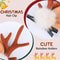 Christmas Reindeer Antler Hair Clips With Cute Deer Ears For Festive Holiday Styling 1
