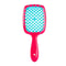 Fluffy Shape Mesh Comb Hairdressing Detangling Hair Brush Plastic Massage Hollow Comb For Wet And D 8