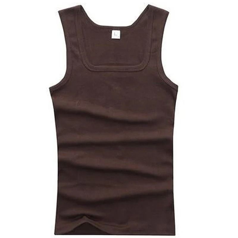 Men Cotton Tank Top Sleeveless Fitness Vest Casual Bodybuilding Shirt 10