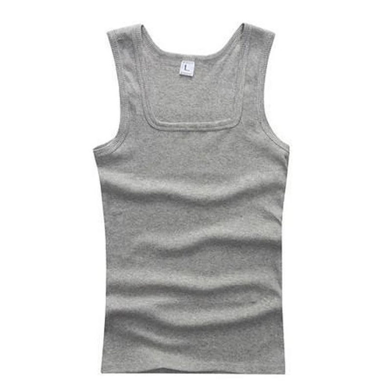 Men Cotton Tank Top Sleeveless Fitness Vest Casual Bodybuilding Shirt 12
