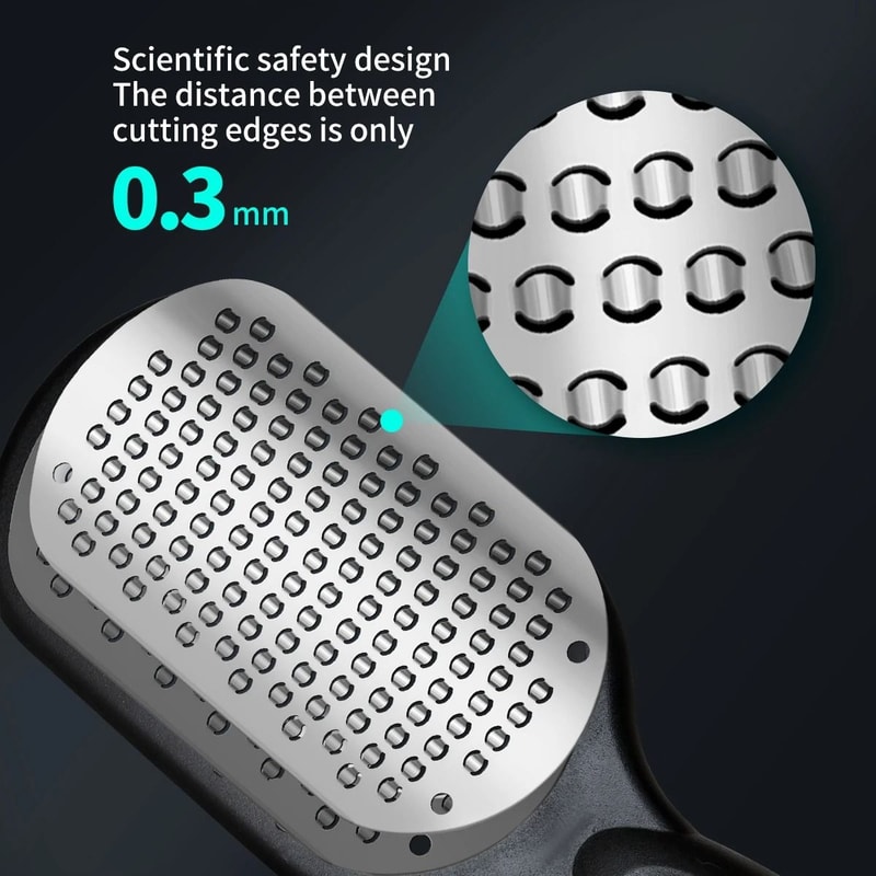 Double Sided Foot File Stainless Steel Pedicure Tool For Removing Callus And Smoothing Heels 2