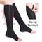 Compression Knee Support Socks With Zipper And Open Toe Design For Comfortable All Day Relief 2