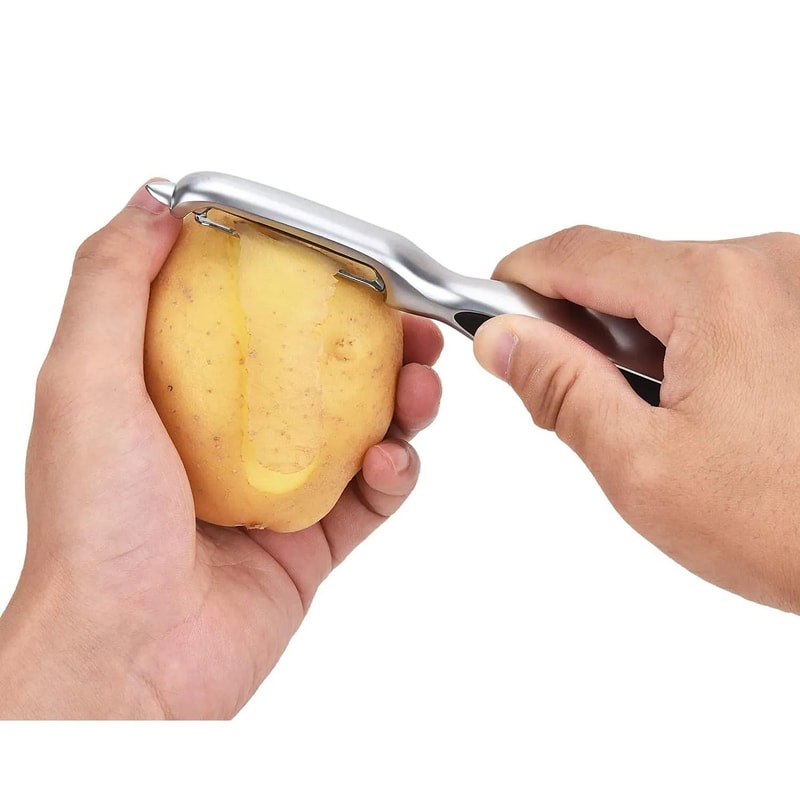 Stainless Steel Vegetable Peeler For Fast Potato And Fruit Skin Removal 2