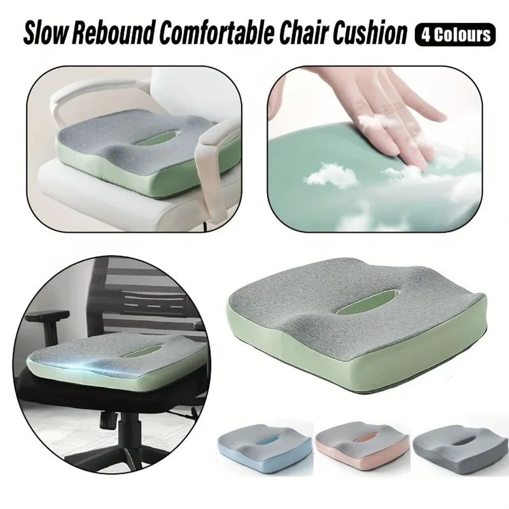 Ergonomic Memory Foam Office Seat Cushion With 3 Zone Support For Posture And Comfort 2
