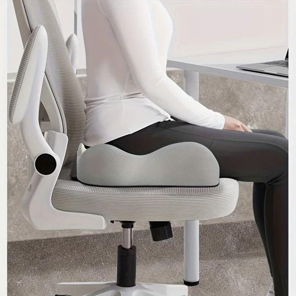 Ergonomic Memory Foam Office Seat Cushion With 3 Zone Support For Posture And Comfort 5