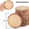 Natural Pine Wood Slices For DIY Crafts Thick Unfinished Log Discs With Bark For Art Wedding And Pa 1