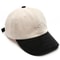 Corduroy Spliced Color Baseball Cap For Men And Women Adjustable Casual Outdoor Hat 3