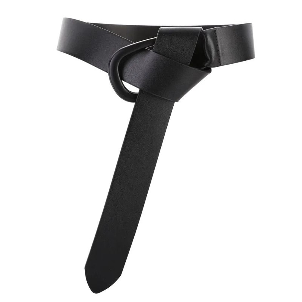 Womens Genuine Leather Knot Belt Adjustable Waist Cincher For Dresses Sweaters And Blazers 7