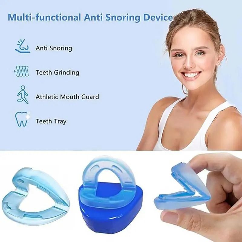 Anti Snoring Mouthpiece Reusable Snore Reduction Device For Comfortable Easy Breathing Sleep Suppor 1