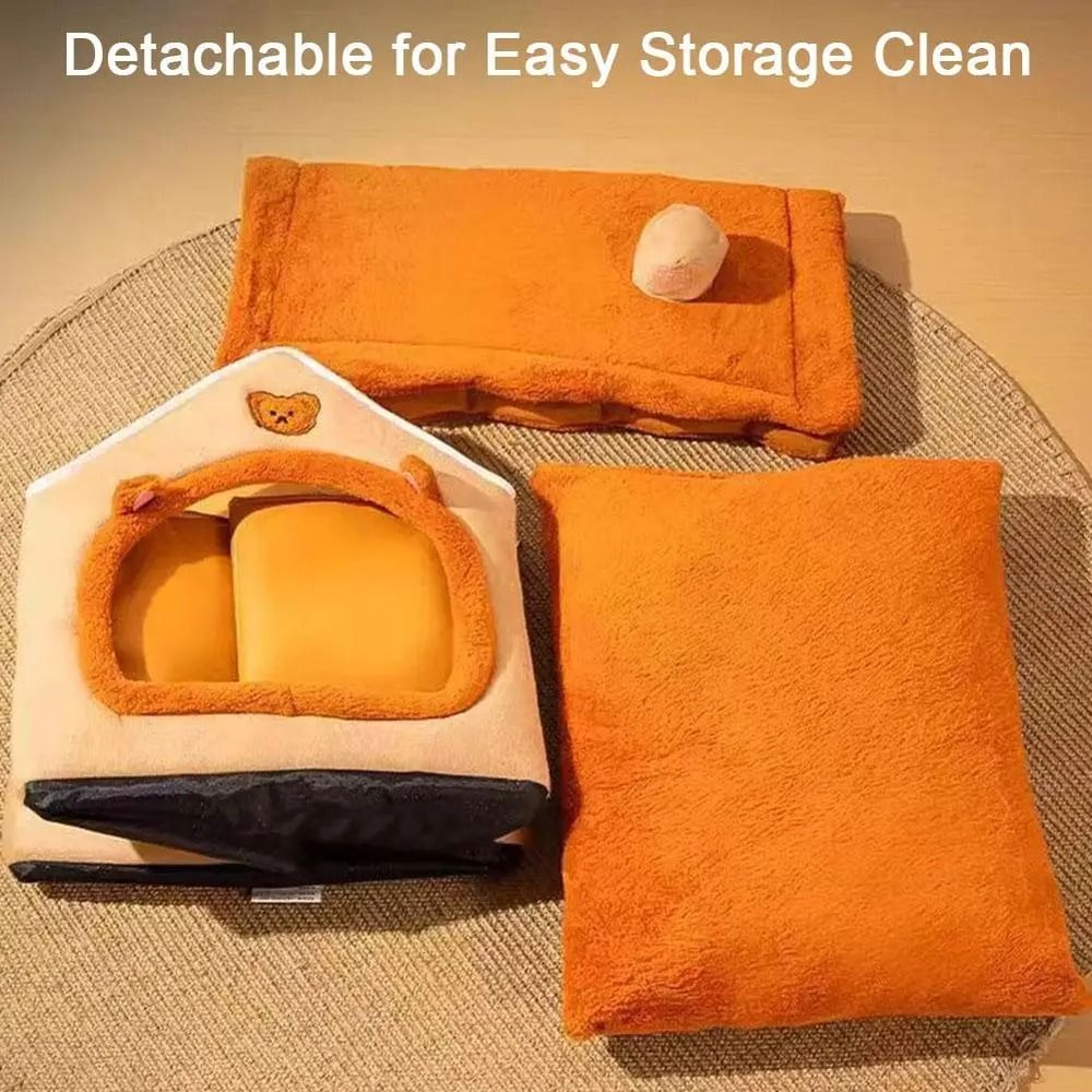 Thickened Pet Warm House Detachable Washable Cat And Dog Bed For All Seasons 1