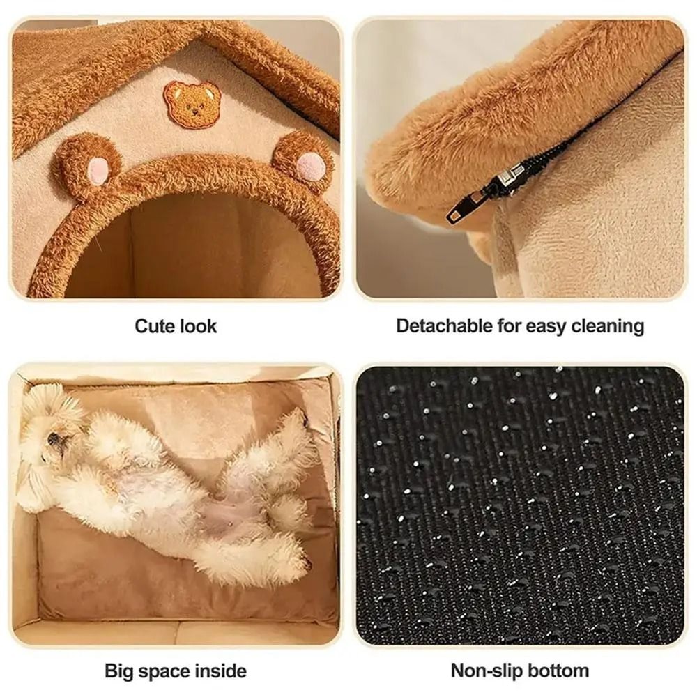 Thickened Pet Warm House Detachable Washable Cat And Dog Bed For All Seasons 5